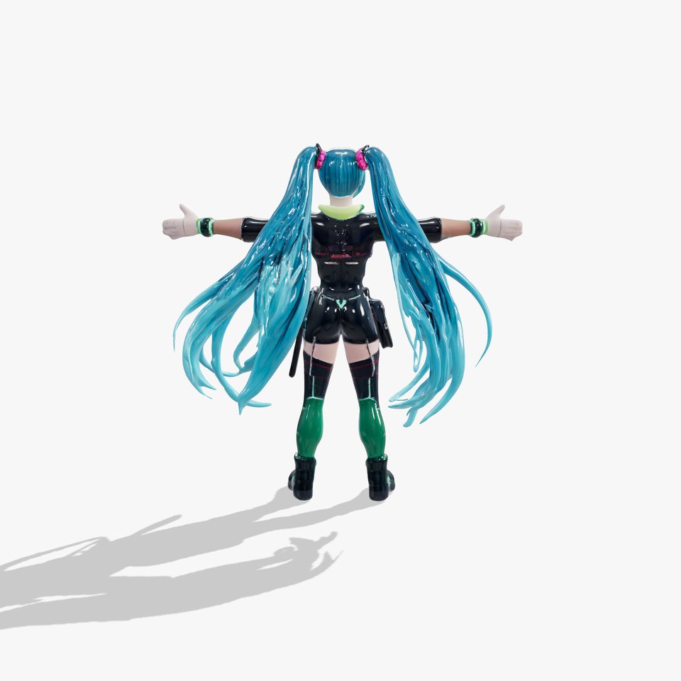 Neon Cyberpunk Diva model pack